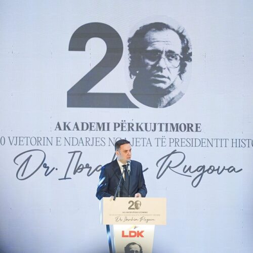 Abdixhiku: Rugova nuk ishte politikan i momentit, por themelues i shtetit dhe mendimit politik të Kosovës